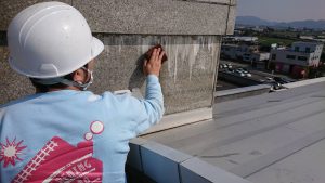 みやま市役所エフロ除去
